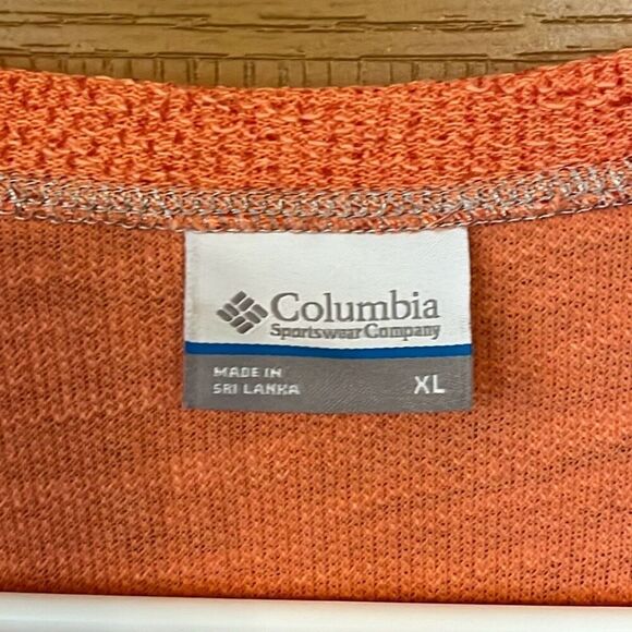 Columbia Coral Raglan 3/4 Sleeve Lightweight Knit Top XL - Picture 4 of 7